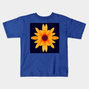 Bright Daisy (dark background) Kids T-Shirt